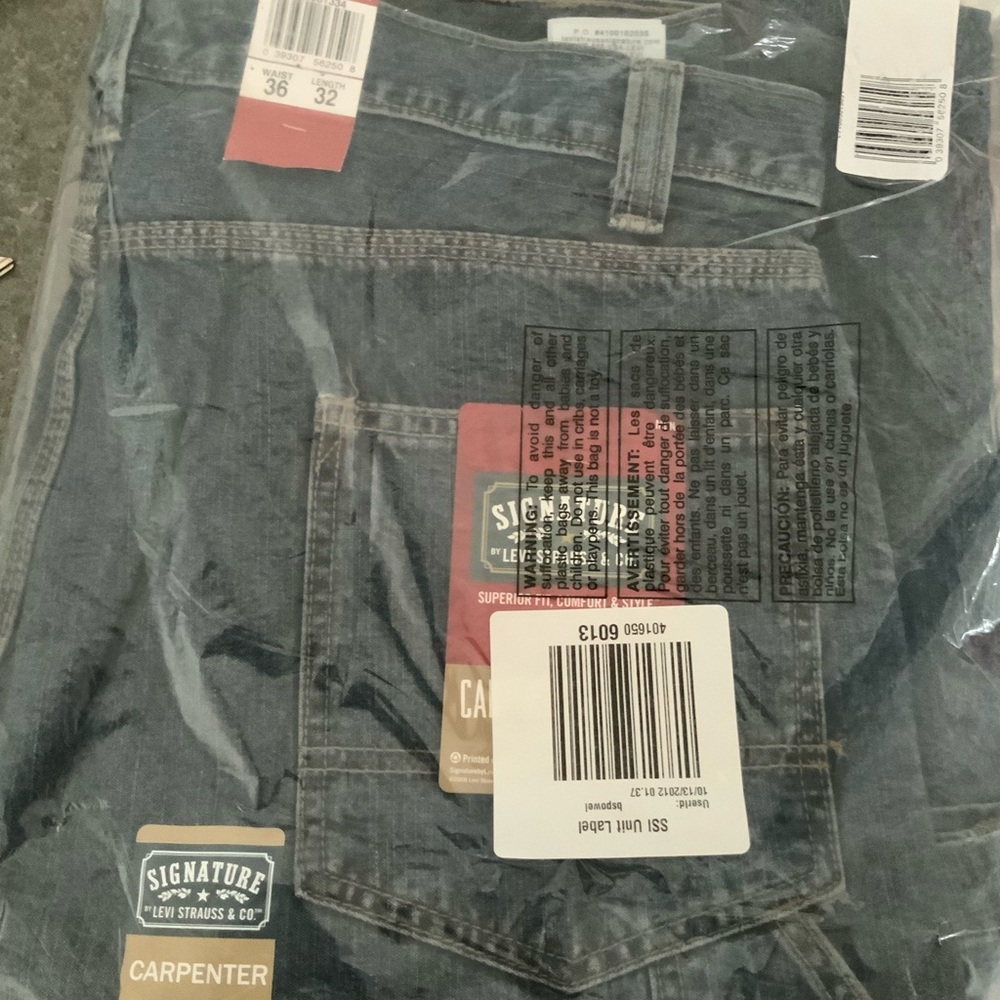 Signature by Levi Strauss & Co. Men's Carpenter Blue Jeans